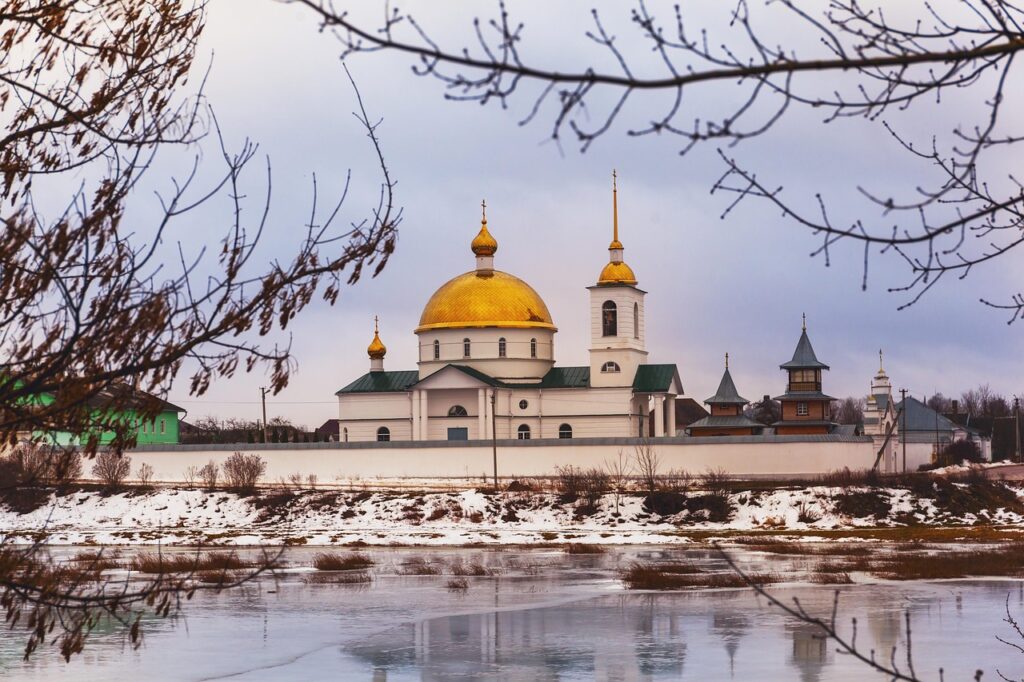 island, convent, dome, cathedral, the city